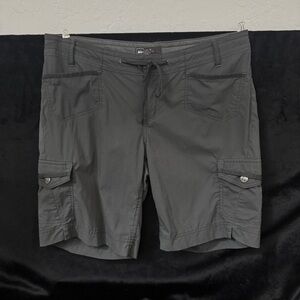 REI Gray Cargo Shorts with Utilitarian Design